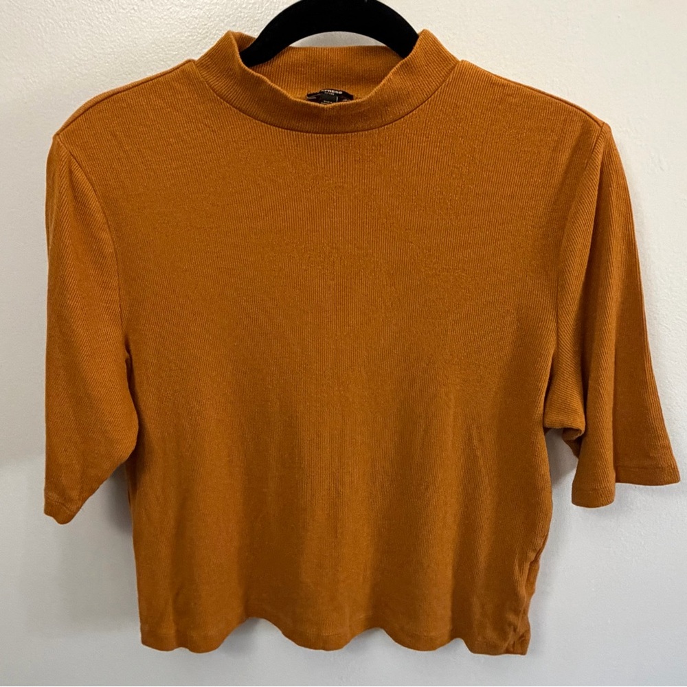Express Women's Short Sleeve Top in Mustard